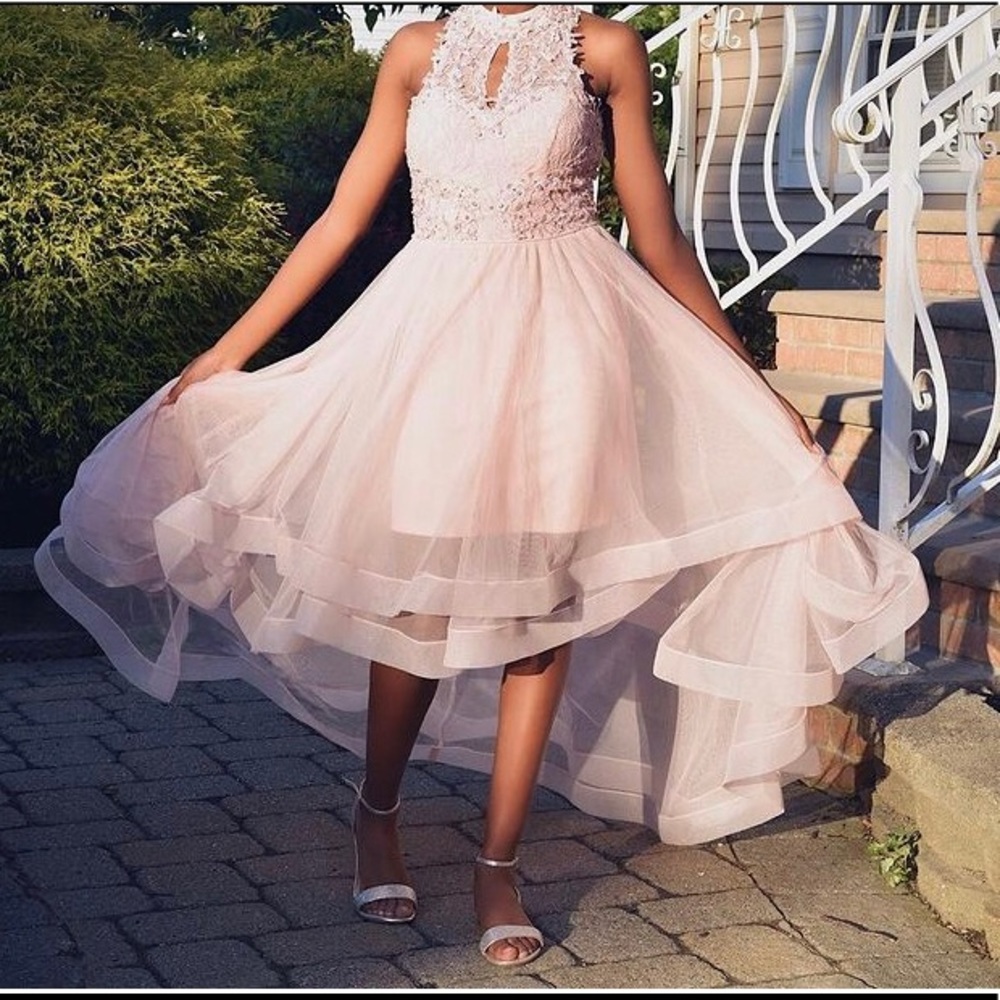 Dazzling Baby Pink Evening gown